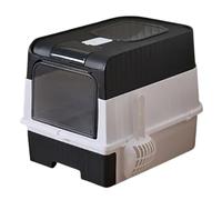 Caja De De Gato Cerrada con Tapa, Entrada De De Gato Cubierta De Entrada, Accesorio De Control De Olor Plegable Encerrado con Suministros para Camarear Basura para -49x35x37cm