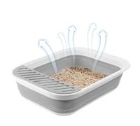 Caja De De Gato Portátil - Bandeja De Bandeja De Jaula De Viaje | Tina De Olla Plegable Impermeable para Gatitos De Gatos Pequeños, Portador De Caja con Pedal, Cubo De Descanso De Cuenca De