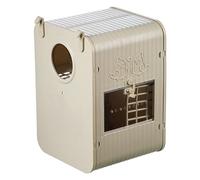 Caja de de periquitos - cabaña de pájaros Naturales, Ave Que colgaba al Aire Libre en casa, Jaula de ecológico | Decoración de Refugio de pájaros Antiguos, Caja de Madera aviaria Duradera, a