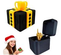 Caja de Dedo Medio, Solo para ti, Dedo Medio en Caja de Rompecabezas, Broma Sorpresa, Divertido Juguete de Interruptor, desafío de Tornillo hilarante con Dedo Medio, Regalo de Broma con Tornillos(#I)