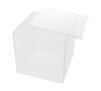 Caja de Demostración de Volumen 1000ml Transparente para Estudiantes | Medición Precisa Escala Segmentada, Diseño Abierto, Plástico Cuadrado, Uso en Aula y Hogar