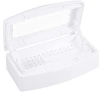 Caja de desinfección de uñas de plástico Caja - esterilizador UV Box, Herramientas de uñas de plástico, dados y esterilización de contenedores Caja de herramientas de manicura para salón