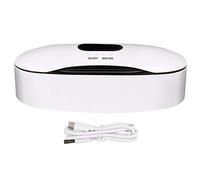 Caja de desinfección, desinfectante de manicura UV Herramienta de limpieza cosmética, herramienta de limpieza de plástico Máquina para salón Herramientas de manicura para el hogar Equipo(Blanco)