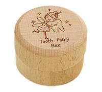 Caja De Dientes De Leche - Caja Portátil Para Recuerdos De Dientes De Leche | Versátil Caja De Madera Para Recuerdos Del Bebé Para Dientes, Caja De Hada De Dientes, Regalo Recuerdo Pe