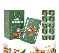 Caja de dinero con texto en inglés "Merry Christmas", caja de efectivo rebotante, divertida caja plegable, funda festiva para celebraciones de Navidad, fiestas de cumpleaños, juegos, viajes nocturnos