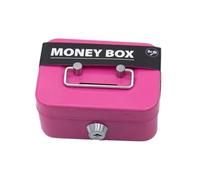 Caja de dinero de metal con cerradura de llave, 2 llaves incluidas, hucha de seguridad de acero duradero para dinero en efectivo, joyería, documentos, almacenamiento seguro para el hogar, mercado de