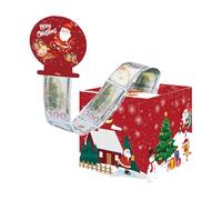 Caja de dinero de Navidad, divertida caja de dinero de Navidad, caja de dinero festiva, colorida hucha para celebraciones, reuniones de amigos