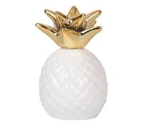 Caja de Dinero de Piña, Figura de Piña Caja de Monedas, Hucha Piña, Hucha para Frutas, Figura de Piña Caja de Dinero, Hucha de Moneda de Piña, Hucha de Cerámica con Diseño de Piña (Blanco)