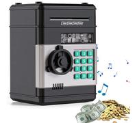 Caja de dinero electrónica segura para niños, ATM Electrónica Moneda Banco de Dinero Bancos para niños, Hucha Número Banco Grande Cajero Automático con Código, Regalos de Cumpleaños Para 3-12 Años