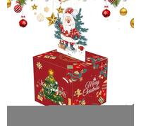 Caja De Dinero Navideña,Portamonedas De Navidad | Portatarjetas Extraíble con Diseño Santa Claus para Fiestas Disfraces Cumpleaños Celebraciones