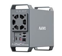 Caja de Disco Duro Externo para Disco Duro SATA de 3.5 Pulgadas, estación de Acoplamiento SATA MAIWO de 10 Gbps con Ventilador Ajustable, 4 Modos de incursión, Base de Doble bahía Tipo C para