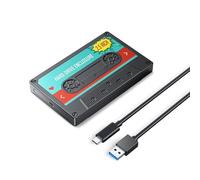Caja de disco duro externo para unidades de disco duro de 2.5 pulgadas USB 3.0 USB C funda adaptadora de 5 Gbps/6 Gbps tipo C