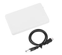 Caja de Disco Duro Externo USB 2.0 a SATA 2,5 Pulgadas de Alta Velocidad 480 Mbps transmisión de Datos ABS Funda Protectora para Escritorio HDD SSD Plug and Play Negro Blanco Azul (Blanca)
