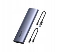 UGREEN - Carcasa SSD M.2 NVMe PCIe USB C 3.2 10Gbps Adaptador Unidad SSD NVMe Aluminio para 4TO MAX M y MB Key 2230 2242 2260 2280 soporta Windows Mac OS Linux, instalación Sencilla sin Herramientas