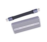 Caja de disco sólido USB 3.2 de aluminio para protocolos dobles PCIE, instalación sin herramientas, hasta 4 TB para carcasa de unidad externa de aluminio de 20 Gbps