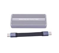 Caja de disco sólido USB C para protocolos dobles 2242 2280 Instalación sin herramientas de aluminio Soporta hasta 4TB 20Gbps