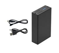 Caja de discos duros de doble bahía para discos duros de 2.5 pulgadas, carcasa externa de 40 TB, solución de copia de seguridad de datos