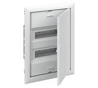Caja de distribución a empotrar, modelo UK624K, en plástico, con puerta, protección IP30, color blanco, 9,7 x 38,4 x 49,7 centímetros (referencia: 2CPX031380R9999)