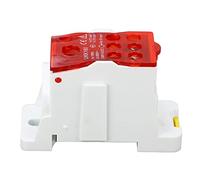 Caja de Distribución con Terminal 690V 160A, Bloque de Conexión para Riel DIN, Caja de Empalme Eléctrica, Carcasa de PA66 y Conectores de Latón - Instalación Rápida, Resistente y (Día)