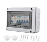 Caja De DistribucióN De 5 VíAs, 32A Unidad De Consumo, ProteccióN Ip65, Con Tapa Antifugas (2 * 6A+10A+20A+32A), Para Cobertizos Y Cobertizos