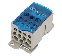 Caja de Distribución de Bloque de Terminales Riel DIN 250A 1 en muchos de salida para el conector de cable eléctrico de la caja de conexiones de alimentación universal UKK250A