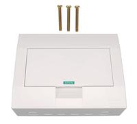 Caja de distribución de energía de 12 vías, caja de protección de circuito eléctrico montada en riel DIN, caja de montaje en superficie de acero inoxidable con cubierta de PC,