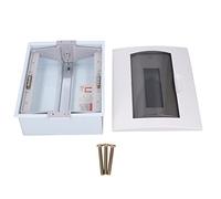 Caja de distribución de energía de 12 vías con cubierta transparente Caja de disyuntor de montaje en riel DIN Acero inoxidable duradero y material de PC para uso comercial