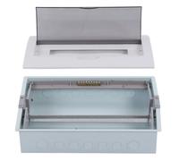 Caja de distribución de energía duradera de 18 vías para empotrar en la pared con cubierta de PC transparente