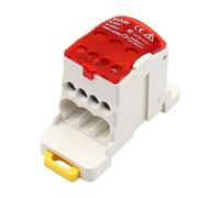 Caja de distribución de energía industrial con 8 divisores de circuito, montaje en rieles DIN, fácil instalación, materiales de latón resistente, bloque de terminales de fácil instalación