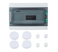 Caja de distribución de energía para exteriores IP65, resistente al agua, caja de conexiones de distribución de disyuntor de 18 vías con riel Din
