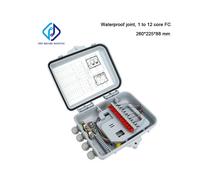 Caja de distribución de fibra óptica de 12 núcleos, adaptador de coleta SC/FC, divisor monomodo 1:6,