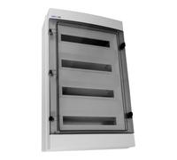 Caja de distribución de fusibles para ambientes húmedos, subdistribución RH72/4 IP65 AP VDE 8536