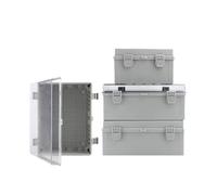Caja de distribución de plástico IP66, caja de conexiones a presión impermeable for exteriores, caja industrial, caja de control for exteriores de ingeniería(270x133x105mm,Transparent cover)