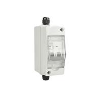 Caja de distribución de plástico Solar de 2 vías, 1 Uds., con interruptor de aislamiento de caja combinadora impermeable DC, 550V IP65(20A)