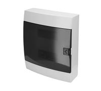 Caja de Distribución de Superficie 2 Filas para 24 Módulos 112,5x286x340,5 mm IP40 - Cuadro Electrico en ABS Blanco - Armario de Distribución para Instalaciones Interiores - Horoz Electric