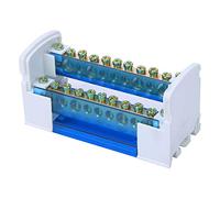 Caja de Distribución de Terminales, 125A Riel DIN Caja de Conexiones de Bloque de Terminales Barrera de Aislamiento para Ingeniería Eléctrica