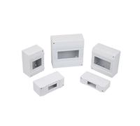caja de distribución eléctrica Caja eléctrica MCB Caja de protección de disyuntor Caja de plástico Caja de interruptor ABS Caja de módulos de superficie Caja de distribución de disyuntores 1-8P(HGII-4