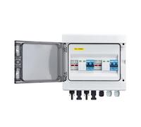 Caja de distribución eléctrica con disyuntor de circuitos, combinador solar fotovoltaico, cajas de cables de conexión de energía