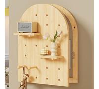 Caja de distribución eléctrica, cubierta for panel eléctrico, encimeras decorativas modernas, caja de medidor extraíble, ideal for pasillo, sala de estar(Natural,50 * 85cm/19.6 * 33.5in)