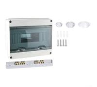 Caja de distribución eléctrica de 12 vías montada con grado impermeable IP65 y terminales de latón para una distribución de energía segura y eficiente