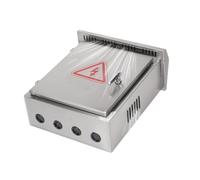 Caja de distribución eléctrica de acero, resistente a la intemperie con triple bisagra y cerradura, caja de distribución eléctrica con placa de montaje, caja de conexiones(19.68x15.7x7 in)