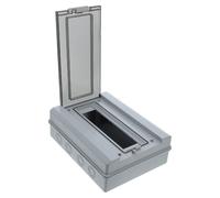 Caja de Distribución Eléctrica Estanca 12 Vías de Plástico | Montaje en Pared y Superficie, Tapa Transparente Cierre, para Conexiones Eléctricas y Cableado