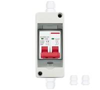 Caja De Distribución Eléctrica Impermeable For Exteriores HT-2 IP65, Disyuntor Solar CA/CC MCB 63A RCBO PC, Caja De Conexiones De Plástico(HT-2 and DPNL,6A)