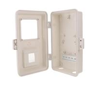 Caja de Distribución Eléctrica IP54, PC Transparente, monofásica | Montaje en Pared, Ventana Clara, Acceso Rápido para Mantenimiento, Blanco, 33,5x24x9cm
