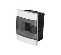 Caja de Distribución Empotrada 1 Fila para 4 Módulos 104x140x173 mm IP40 - Cuadro Electrico en ABS Blanco - Armario de Distribución para Instalaciones Interiores - Horoz Electric
