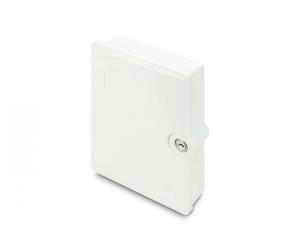 Caja de distribución FTTH externa, 12 empalmes, 12x (LC/PC), cassette de empalmes, 260x190x60 mm, IP65