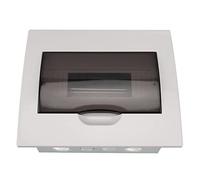 Caja de distribución interior, caja de protección de disyuntor de 10 vías, caja de acero inoxidable con cubierta de PC transparente, panel eléctrico montable en riel DIN para el