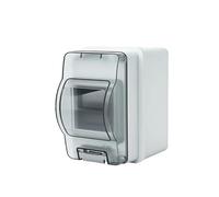 Caja de distribución IP65 impermeable for exteriores, HT-2 protección interruptor aire 2 vías, empalme eléctrico PV solar for disyuntor 2P(Box-ExpBolt-only)