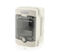Caja de distribución montada en superficie Ip65 pequeña Gris claro