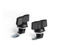 Caja de distribución MS434, gabinete de interruptores, hardware for chasis, equipo industrial, manija de plástico negra, cerradura de lengüeta, 1 unidad(Long locking plate)